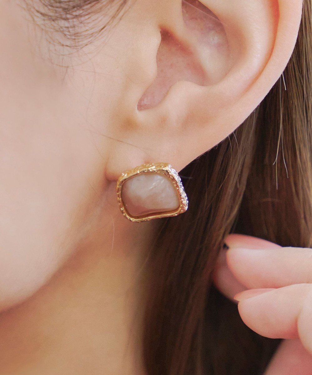 Tiaclasse カラースクエアピアス 