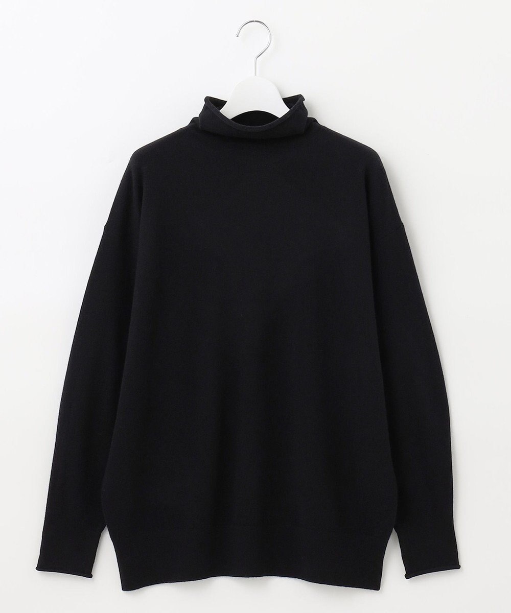 自由区 【洗える】ソフトウールハイゲージ ハイネックニット 