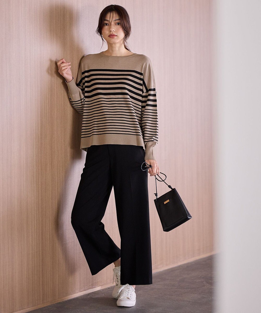 ANY 【洗濯機可】ボーダーニット 