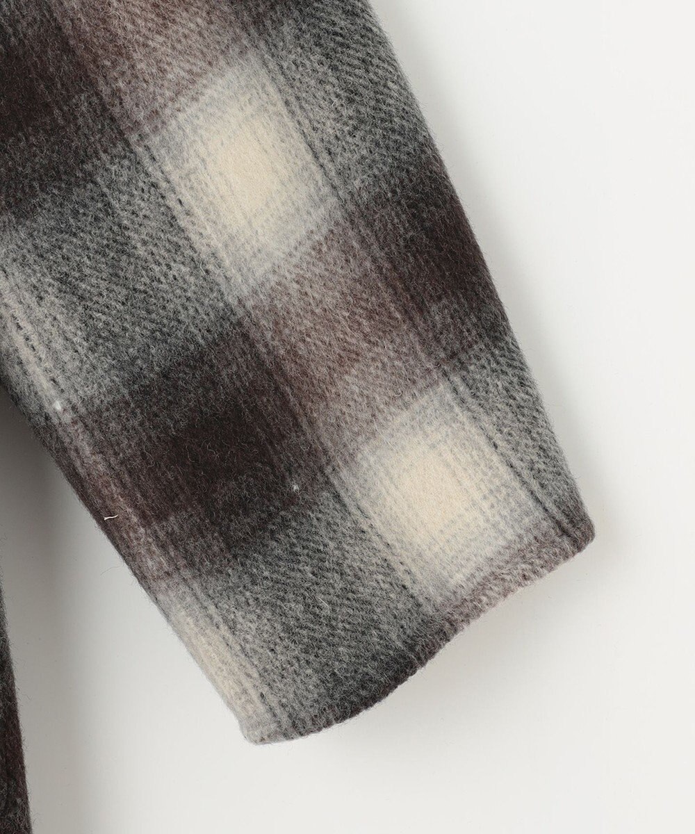 自由区 【リバーシブル】ウールリバー ノーカラーロングコート 