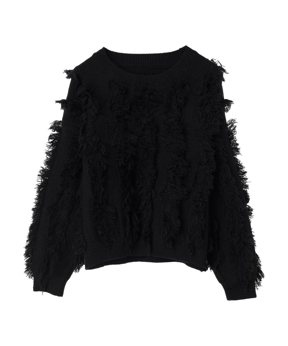 CRAFT STANDARD BOUTIQUE ボリュームフリンジニットプルオーバー 