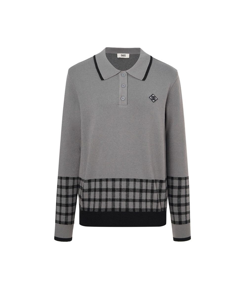 DAKS 【DAKS GOLF】チェックジャカードプルオーバー 