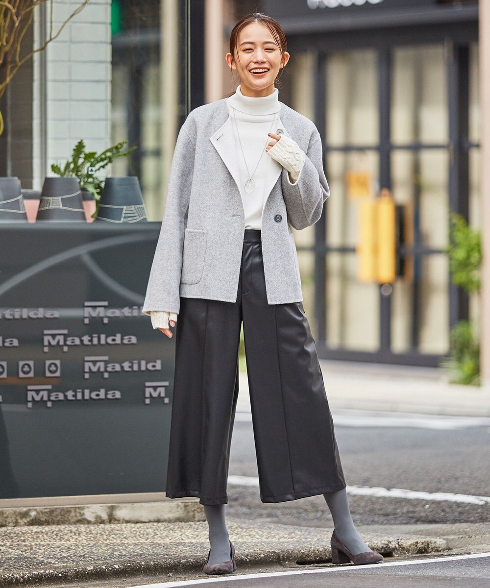 J.PRESS LADIES L 【洗える】PRINCE タートルネック ニット 