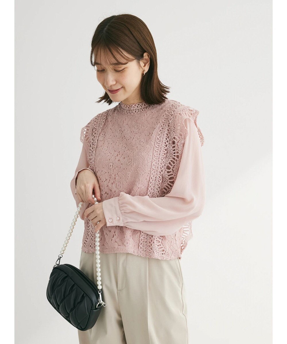 Green Parks ・Ｐｅｔｉｔ　Ｆｌｅｕｒ　イロイロレースブラウス 