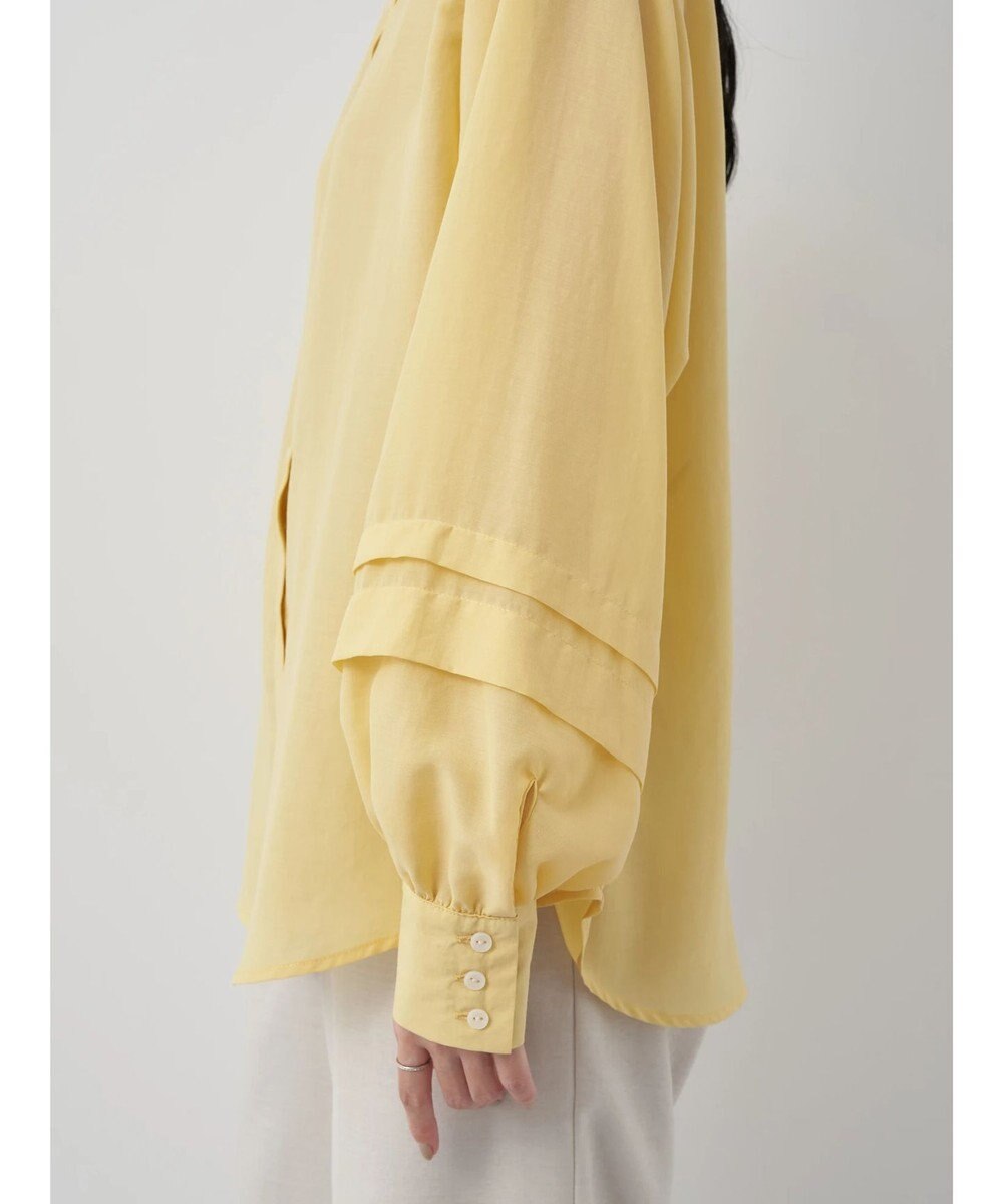 earth music&ecology ボリュームタック袖ブラウス 