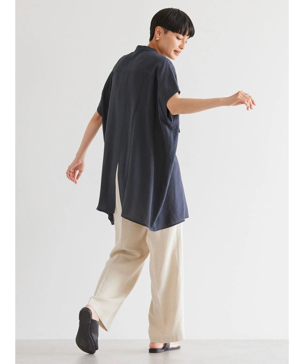 AMERICAN HOLIC ブザムフレンチスリーブバックオープンチュニック 