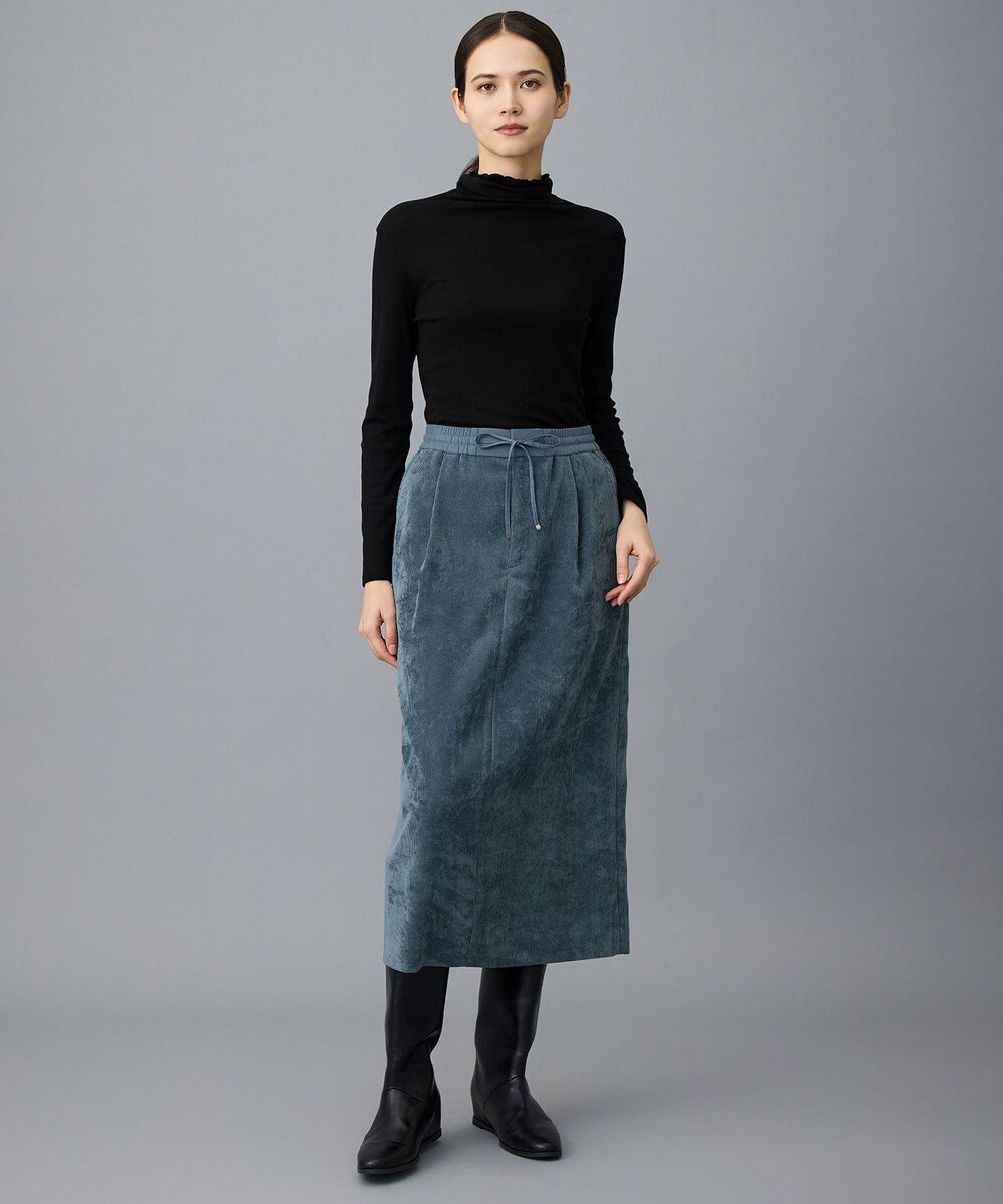 自由区 L 【17号サイズまで展開・SHIHOさん着用】ソフトコーデュロイ スカート 