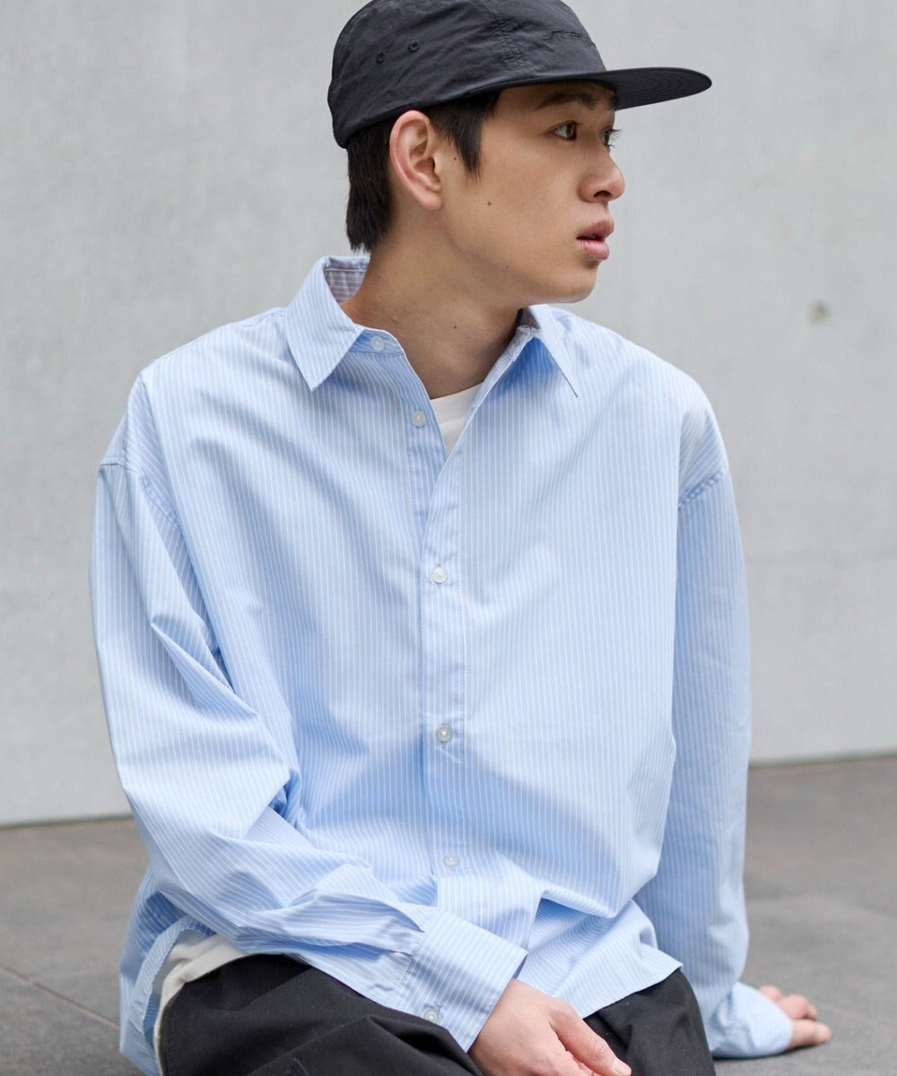 WEGO 【ユニセックス着用ITEM/MLサイズ展開】クロップドブロードシャツ 