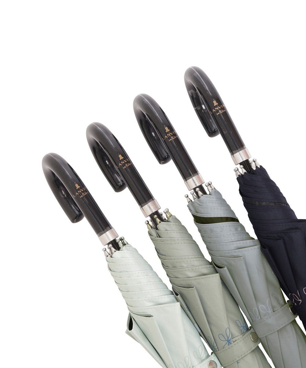 MOONBAT 【一級遮光/晴雨兼用】LANVIN en Bleu (ランバン オン ブルー) 長傘 日傘 ラインドローイング 遮光 遮熱 UV 