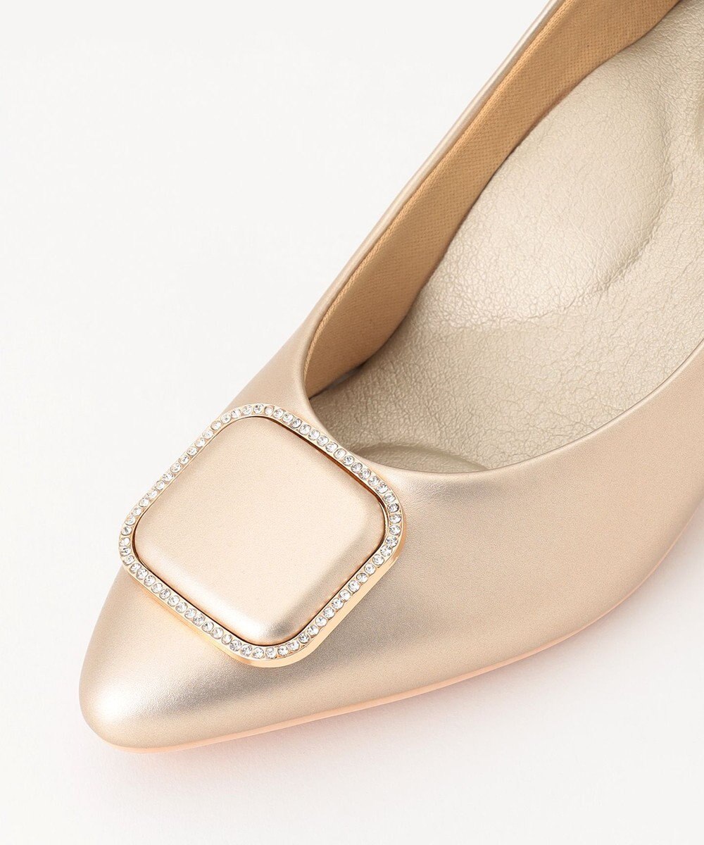 ANY SIS 【22.5cm~24.5cm】スクエアストーン パンプス 