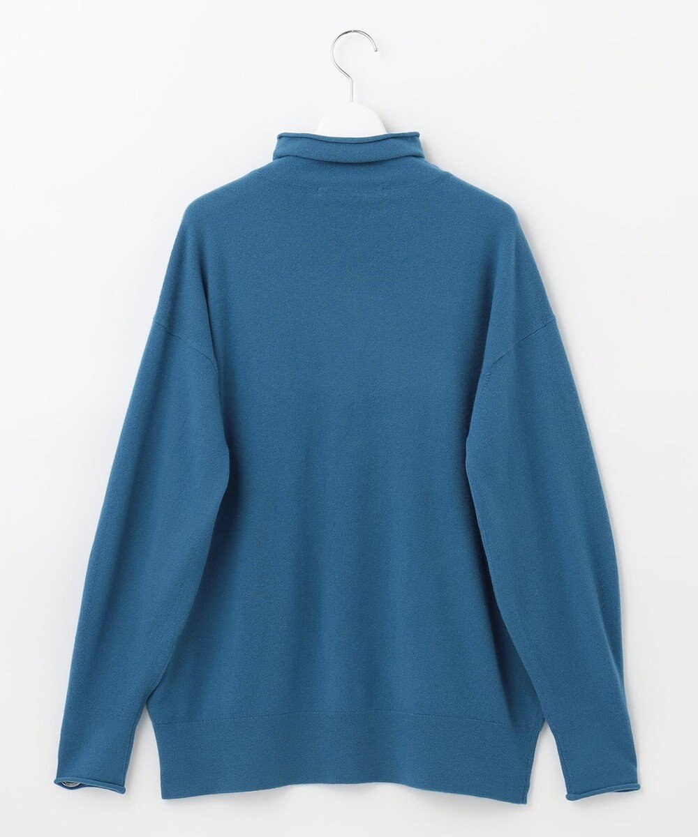 自由区 【洗える】ソフトウールハイゲージ ハイネックニット 