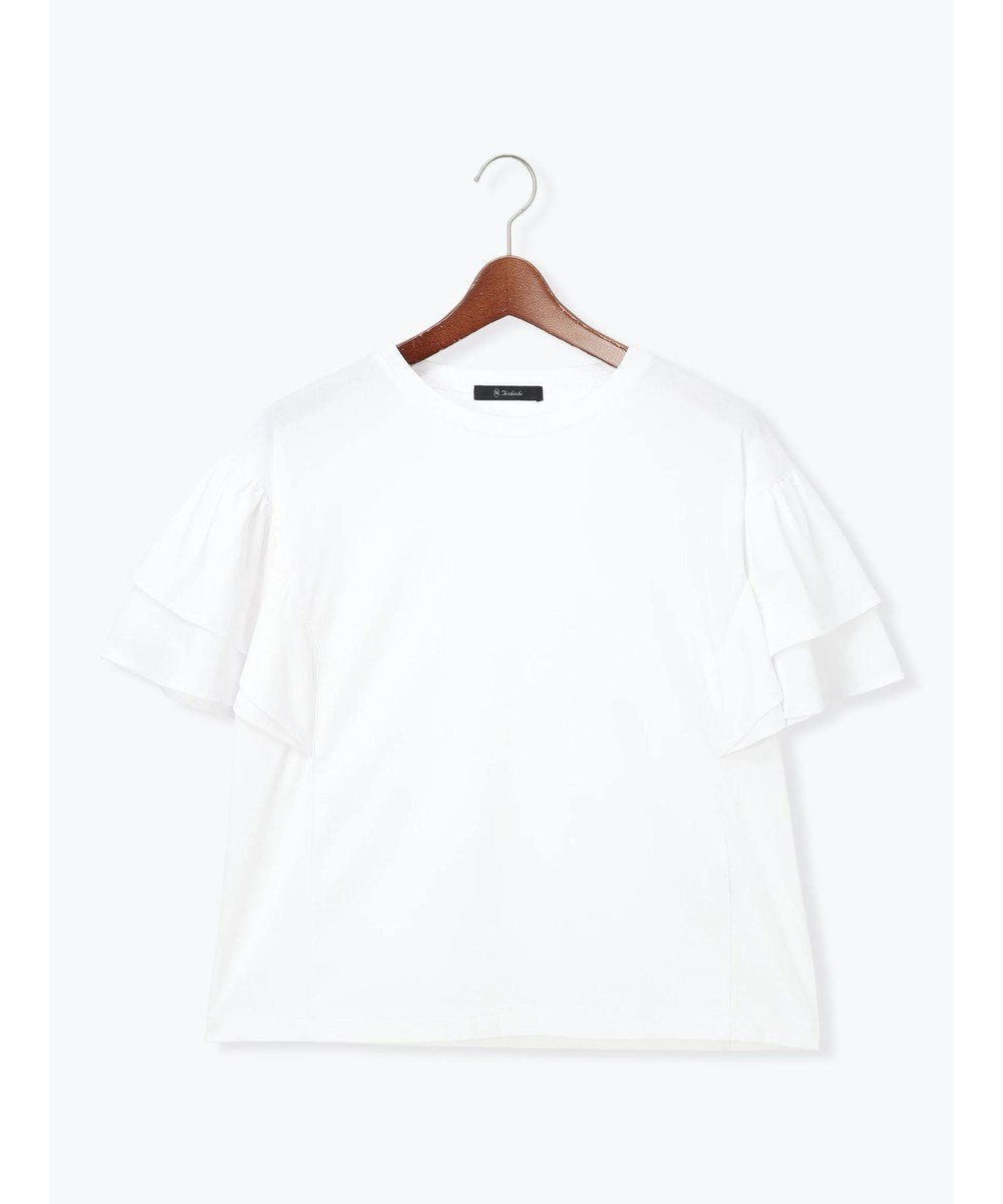 Te chichi 【接触冷感/遮熱/吸水速乾】フリルスリーブビッグTシャツ 