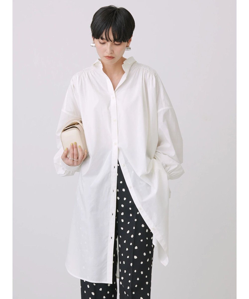 AMERICAN HOLIC バックギャザーシャツワンピース 