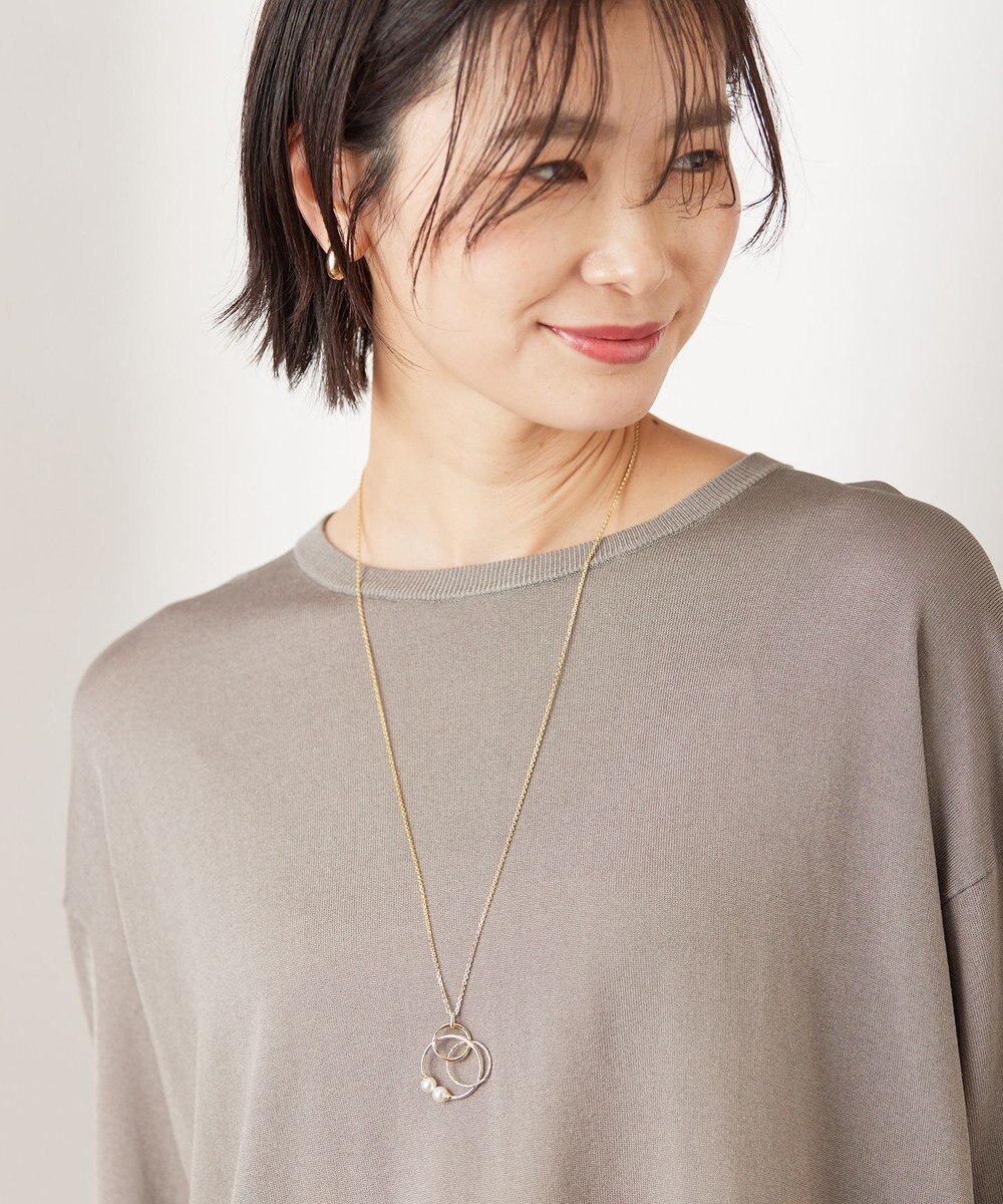 J.PRESS LADIES パールリング ネックレス 