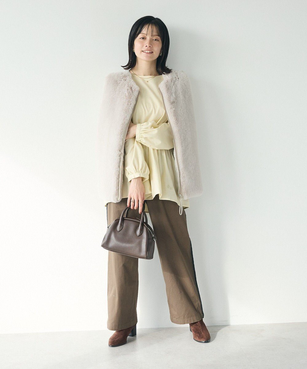 CRAFT STANDARD BOUTIQUE ボリュームスリーブウエストギャザーチュニック 