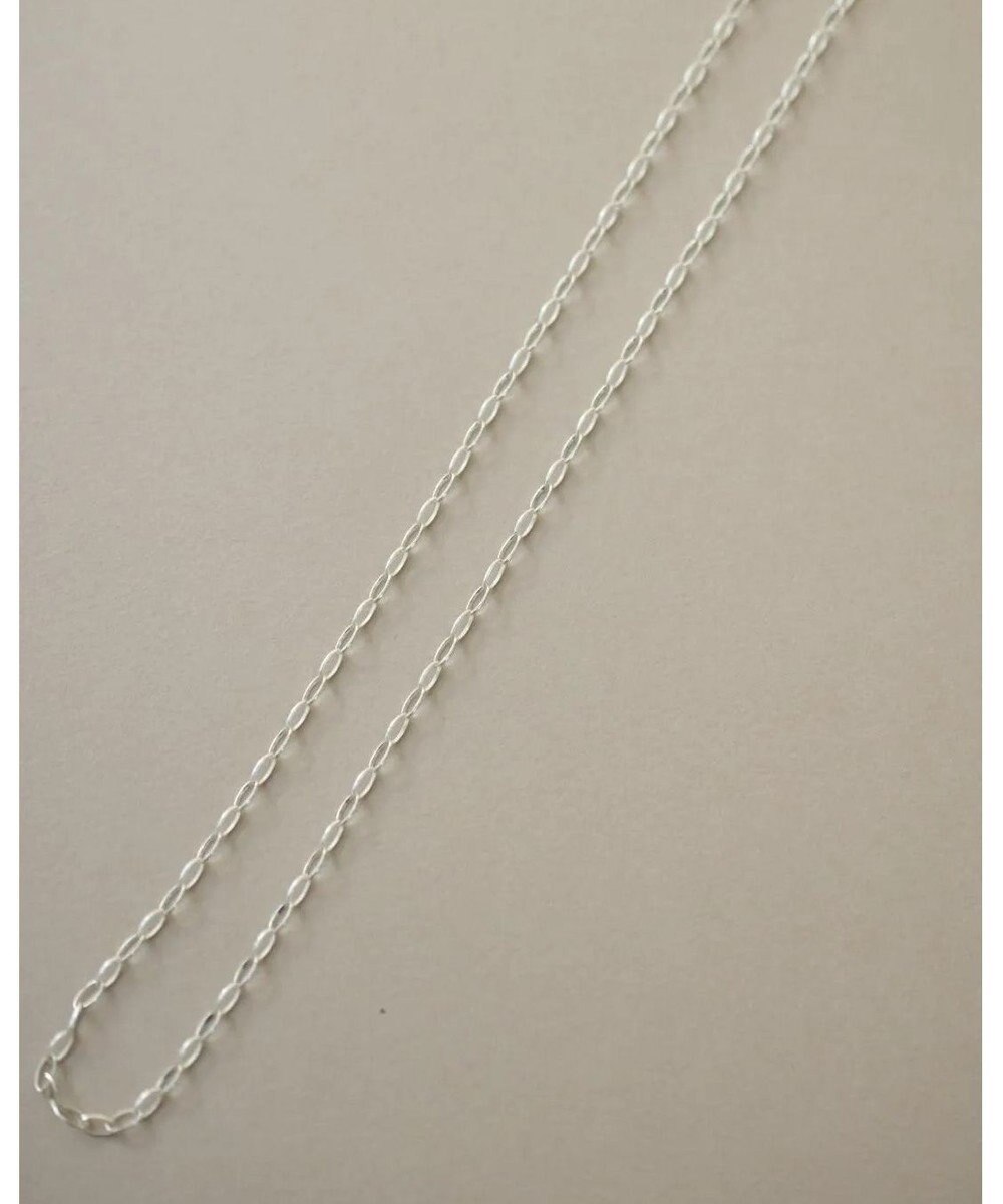 yoaa シルバー925 オーバルチェーンネックレス 