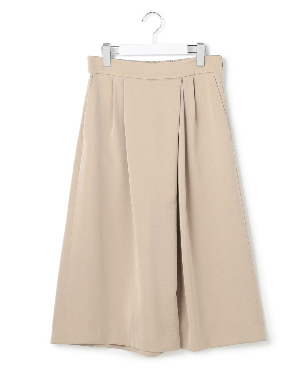 ICB L ワッシャーダルサテン ニーショーツ 