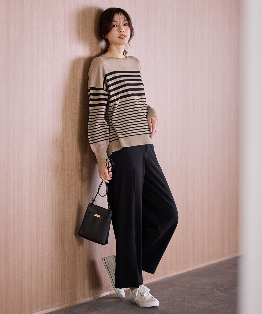 ANY 【洗濯機可】ボーダーニット 