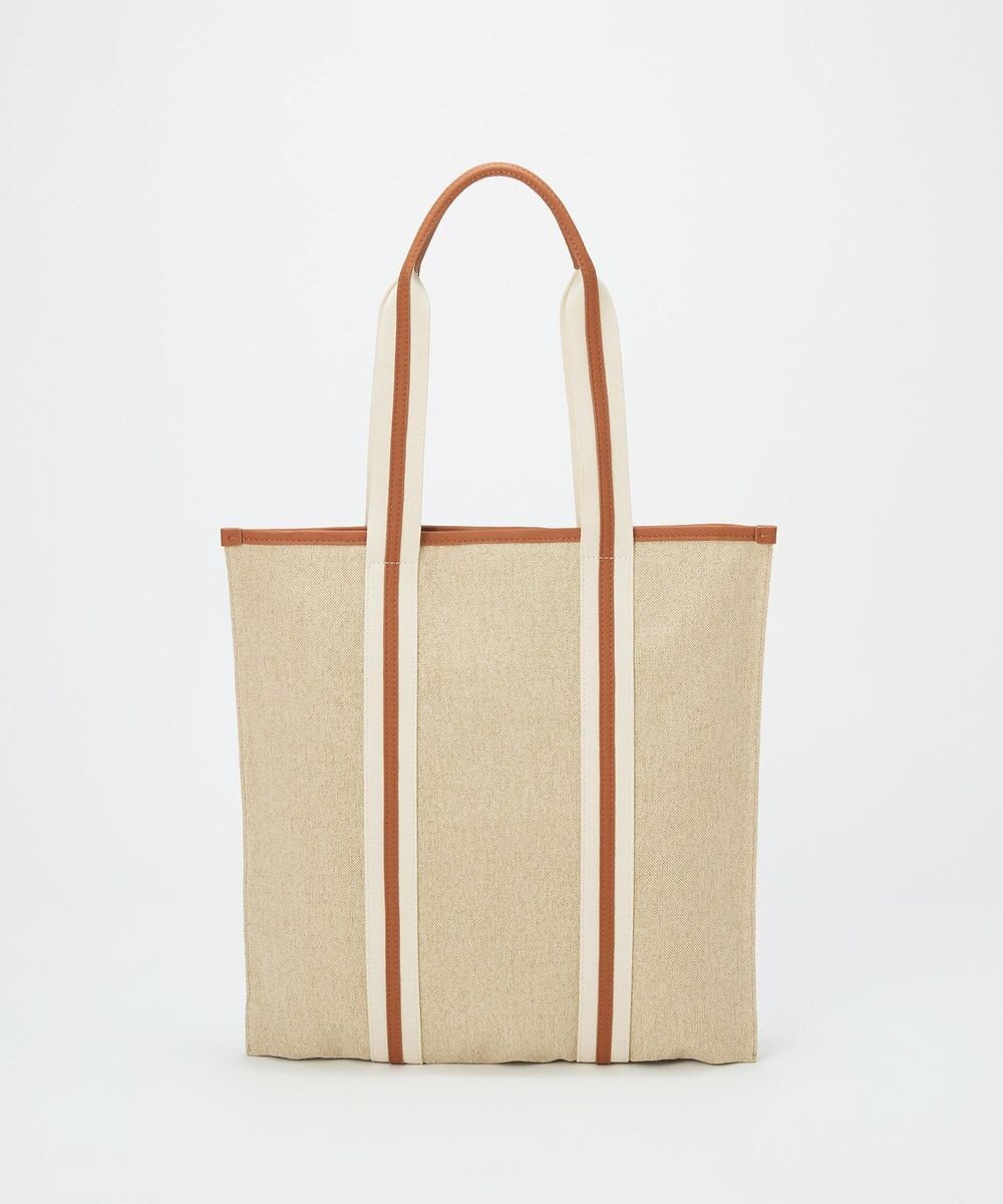 TOPKAPI 【TREASURE TOPKAPI】レザーコンビ ストライプハンドル スリム トートバッグ　A4 / 軽量 