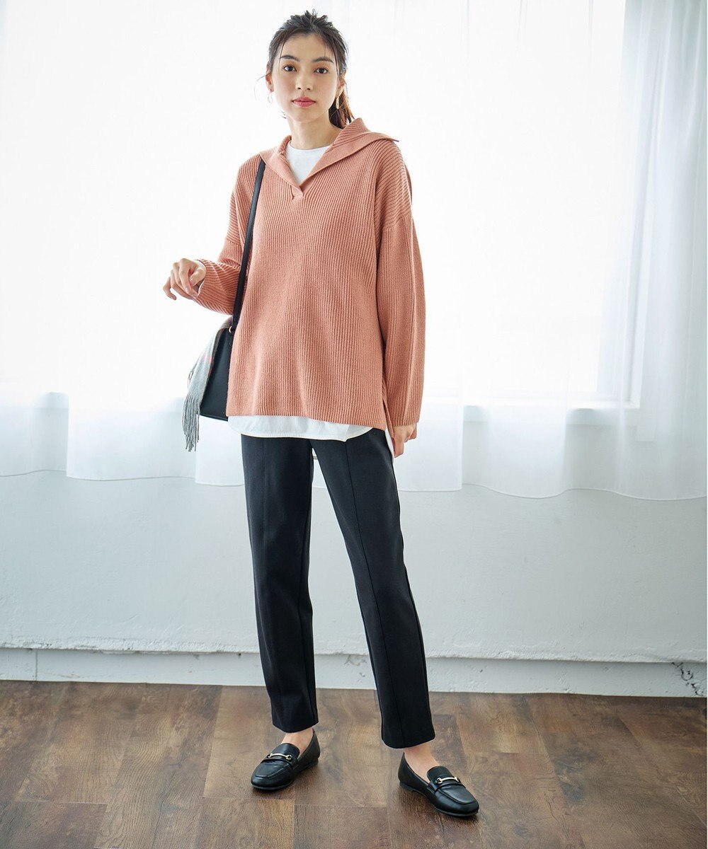 ANY ウールブレンドスキッパーネックニット 