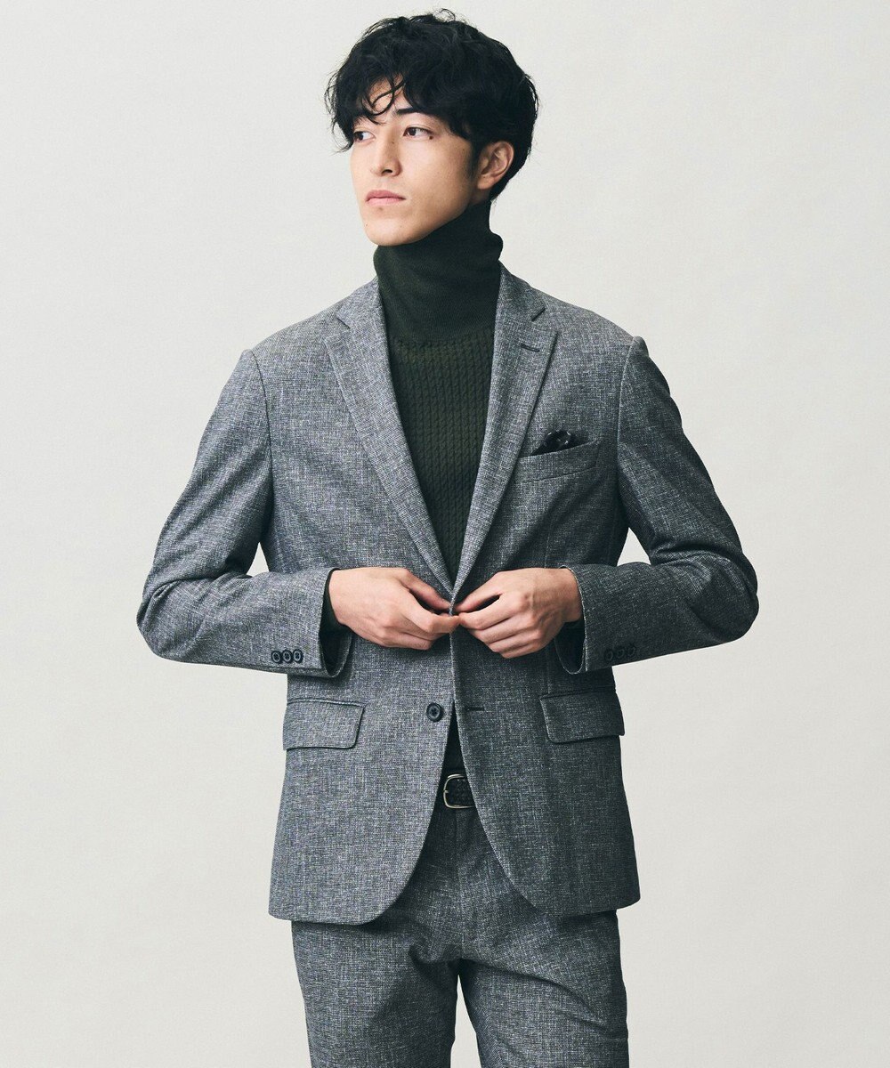 JOSEPH ABBOUD 【キングサイズ・ストレッチ/ジャージ素材】エアロムリネジャージー ジャケット 