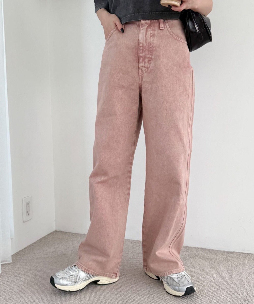 WEGO ハートポケットストレートデニムパンツ 