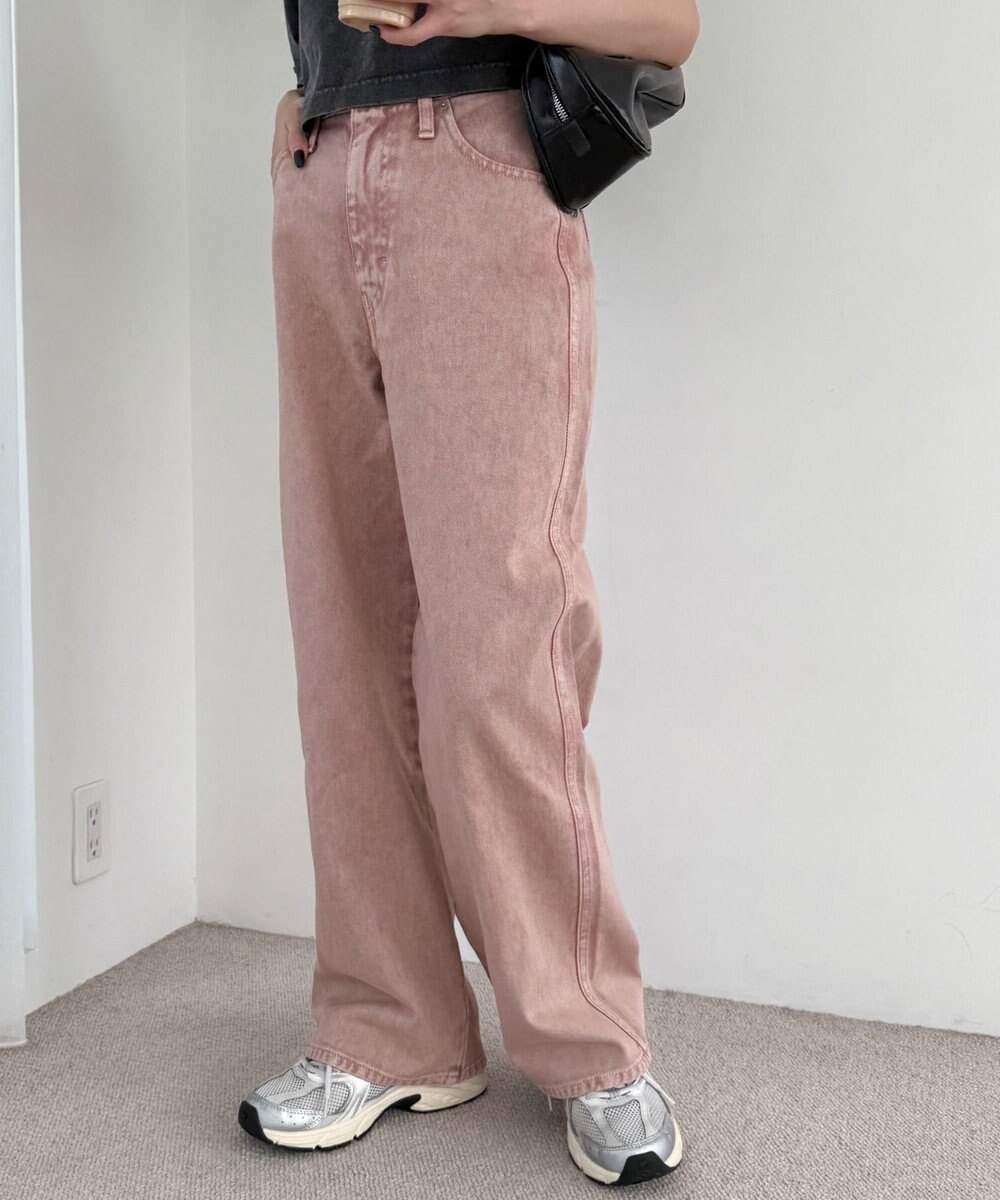 WEGO ハートポケットストレートデニムパンツ 