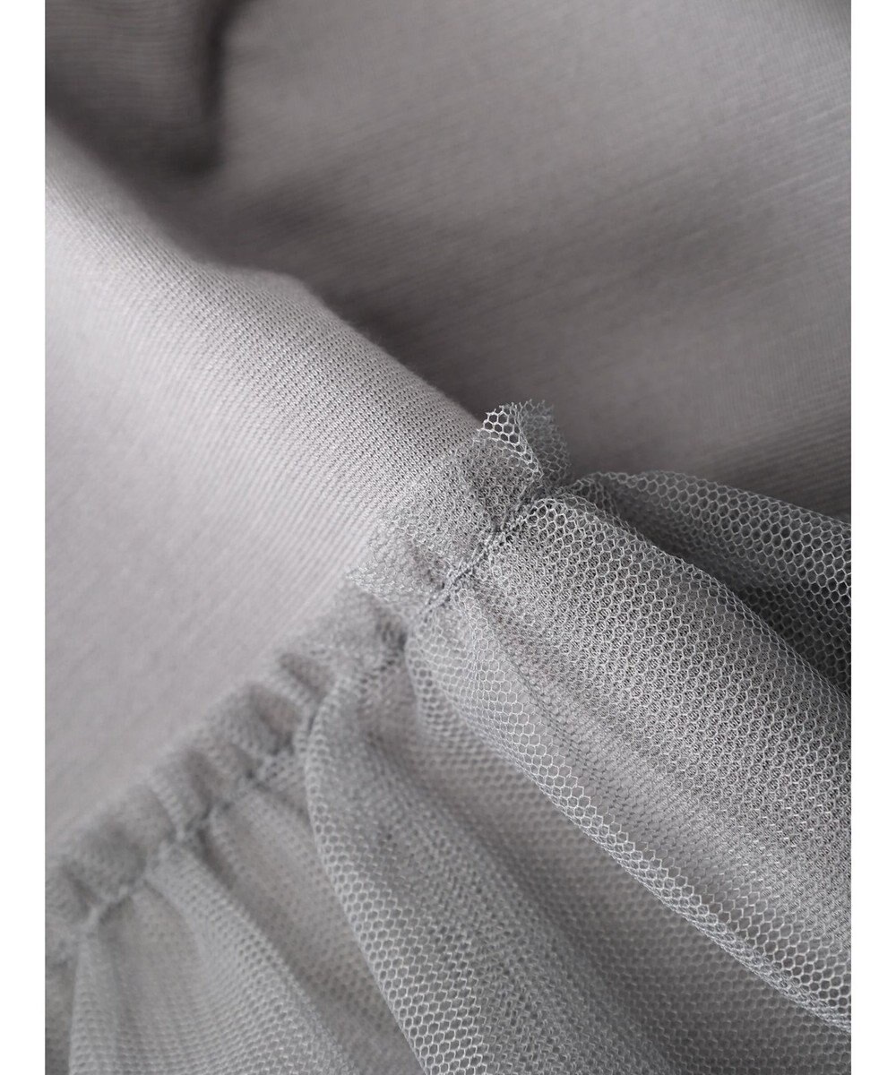 Green Parks フレンチスリーブチュールティアードプルオーバー 