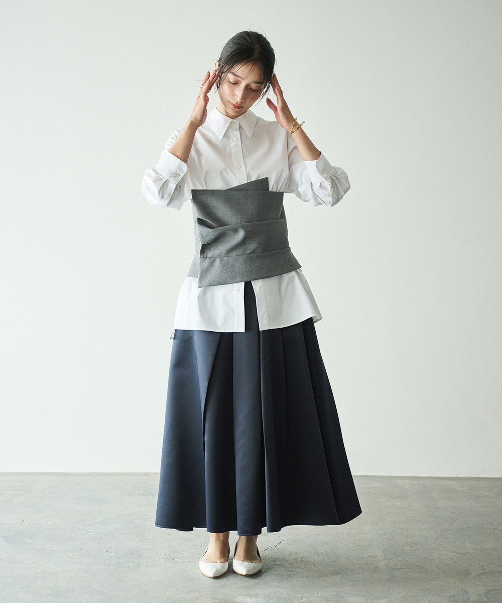 #Newans ビスチェレイヤーシャツ 