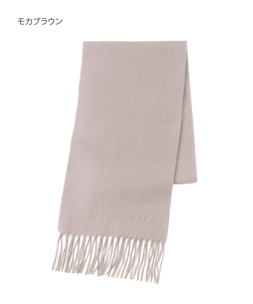 MOONBAT FURLA(フルラ）カシミヤ100％ 無地 プチマフラー 