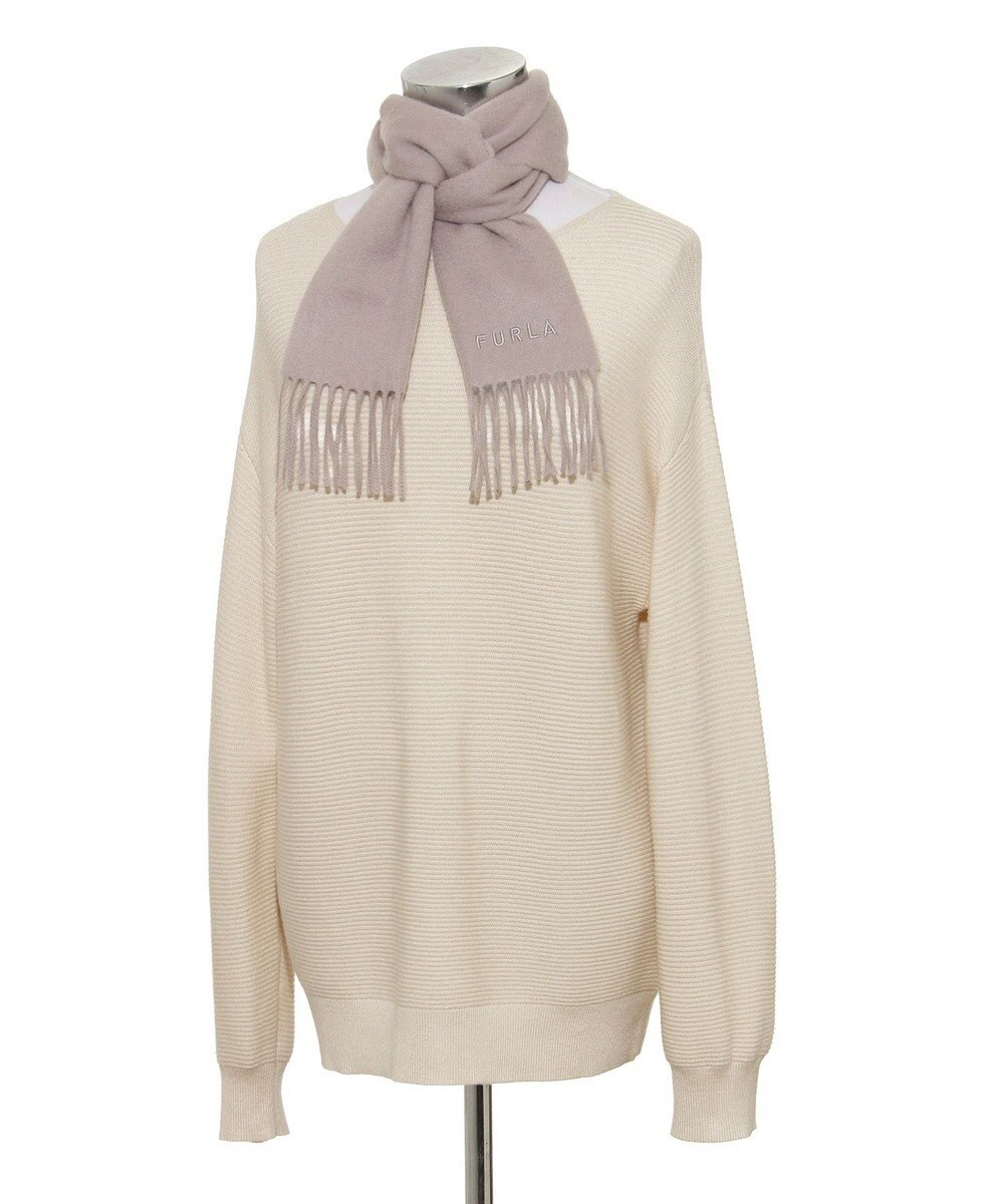 MOONBAT FURLA(フルラ）カシミヤ100％ 無地 プチマフラー 