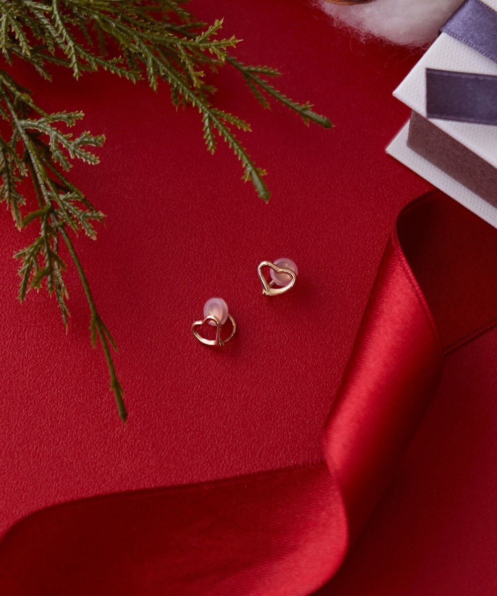 Phoebe 【K10RG】オープンハートイヤリング 