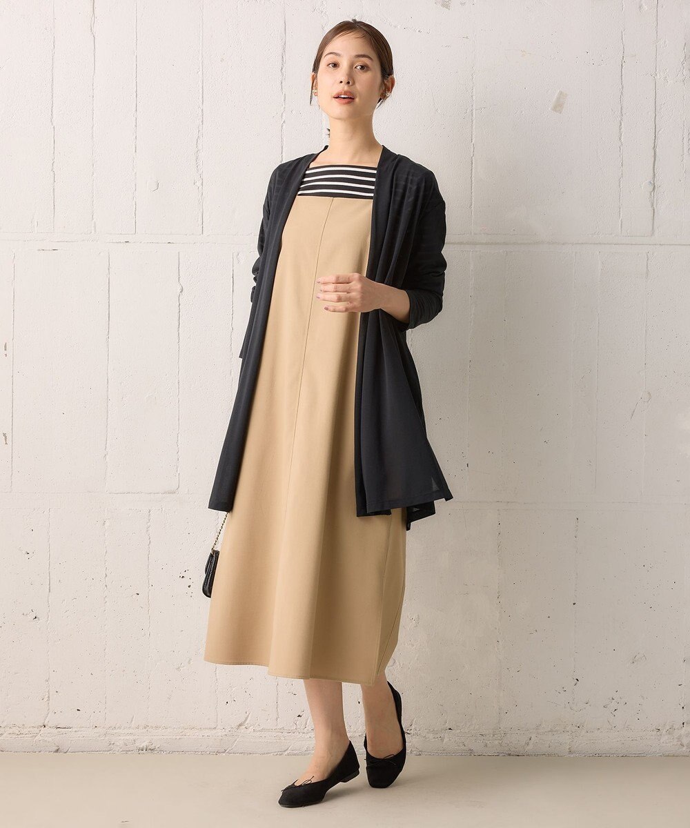 組曲 S 【WEB限定】シアーツイルジャージー ロングカーディガン 