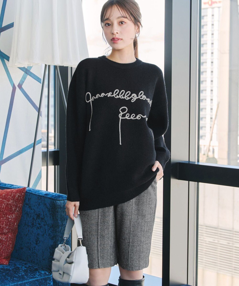 Tiaclasse 【洗える】ウール調キュロットパンツ 