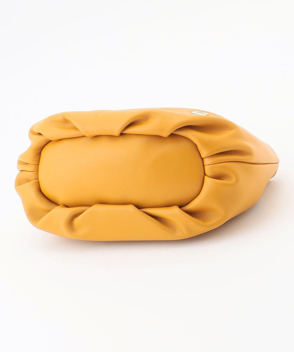 LA BAGAGERIE シープレザー ギャザーハンドル2wayラウンドトートバッグ 