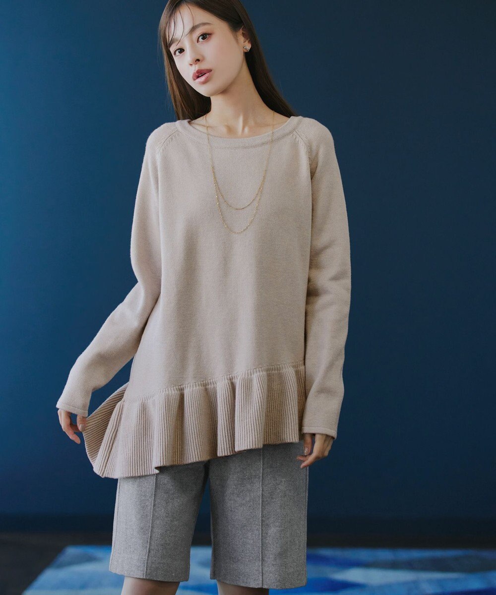 Tiaclasse 【洗える】ウール調キュロットパンツ 