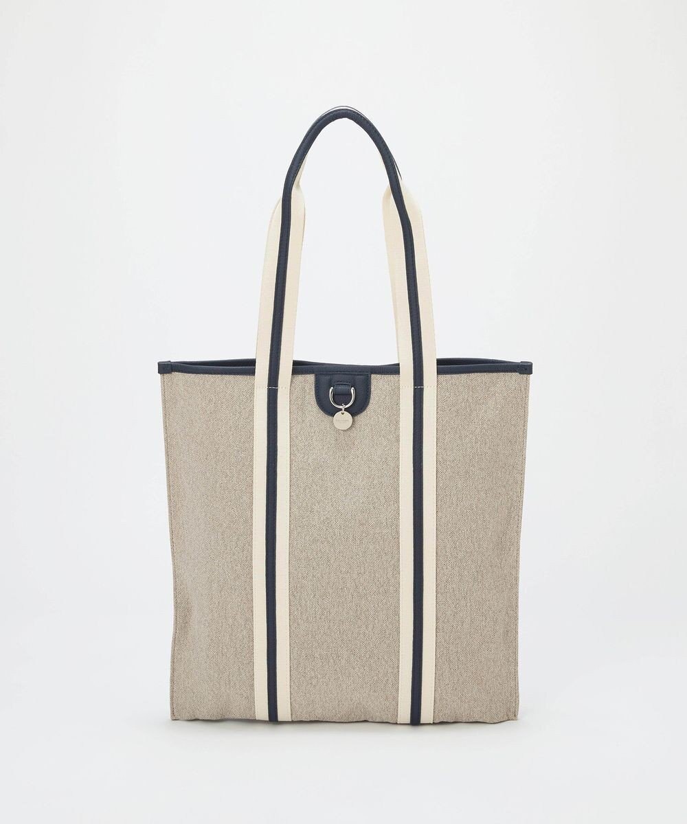 TOPKAPI 【TREASURE TOPKAPI】レザーコンビ ストライプハンドル スリム トートバッグ　A4 / 軽量 