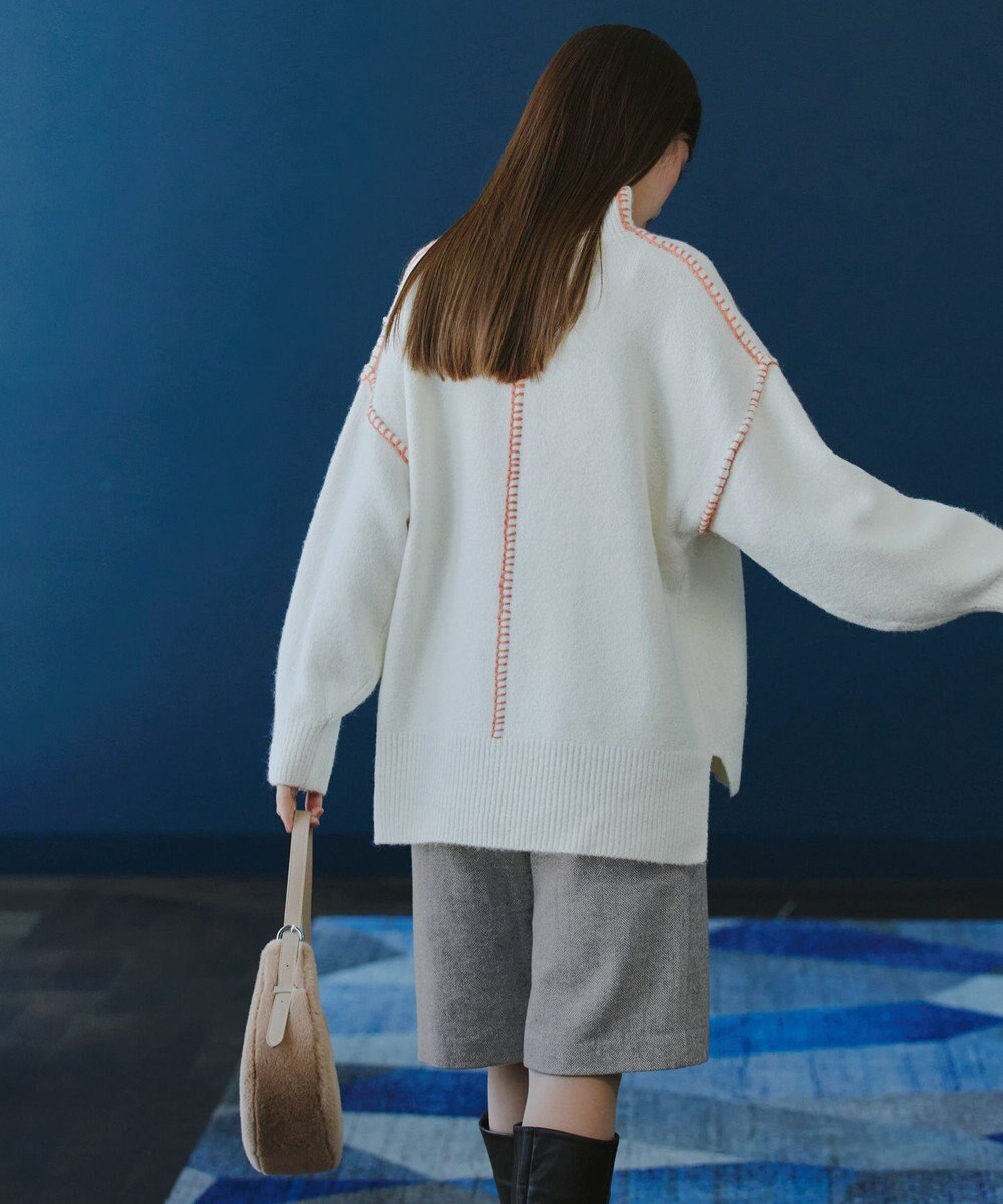 Tiaclasse 【洗える】ウール調キュロットパンツ 