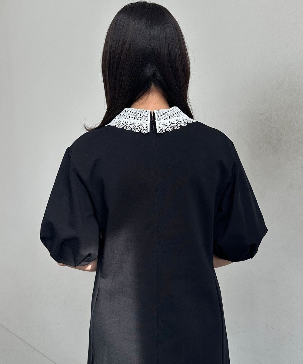 組曲 【2WAY】レース襟フレンチテリー ワンピース 