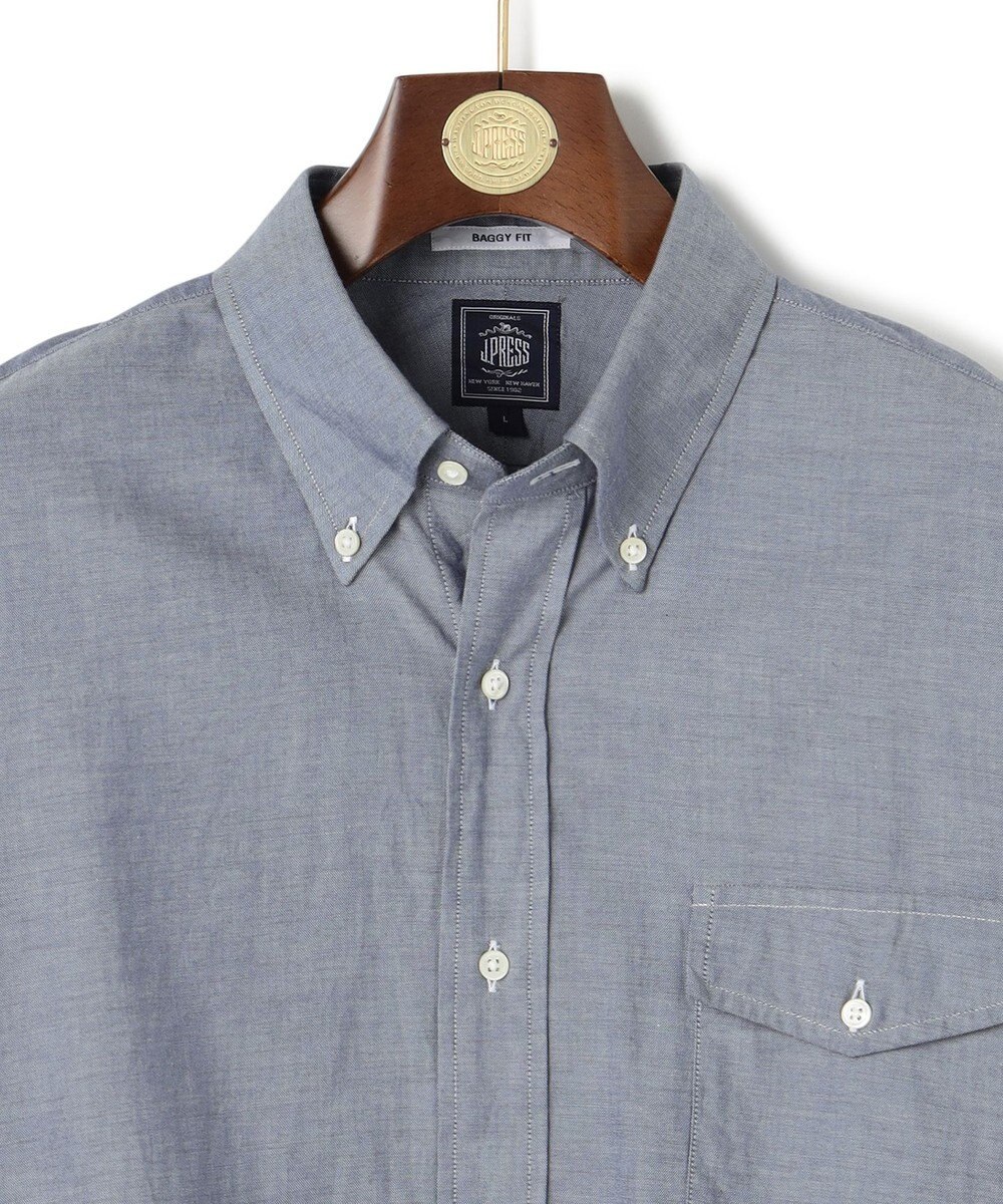J.PRESS MEN 【J.PRESS ORIGINALS】【UNISEX】Cotton Dangary B.D. Shirt / Baggy-Fit 