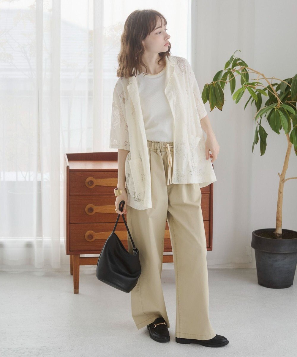 WEGO 【ANGIE VINTAGE】ツイルイージーパンツ 