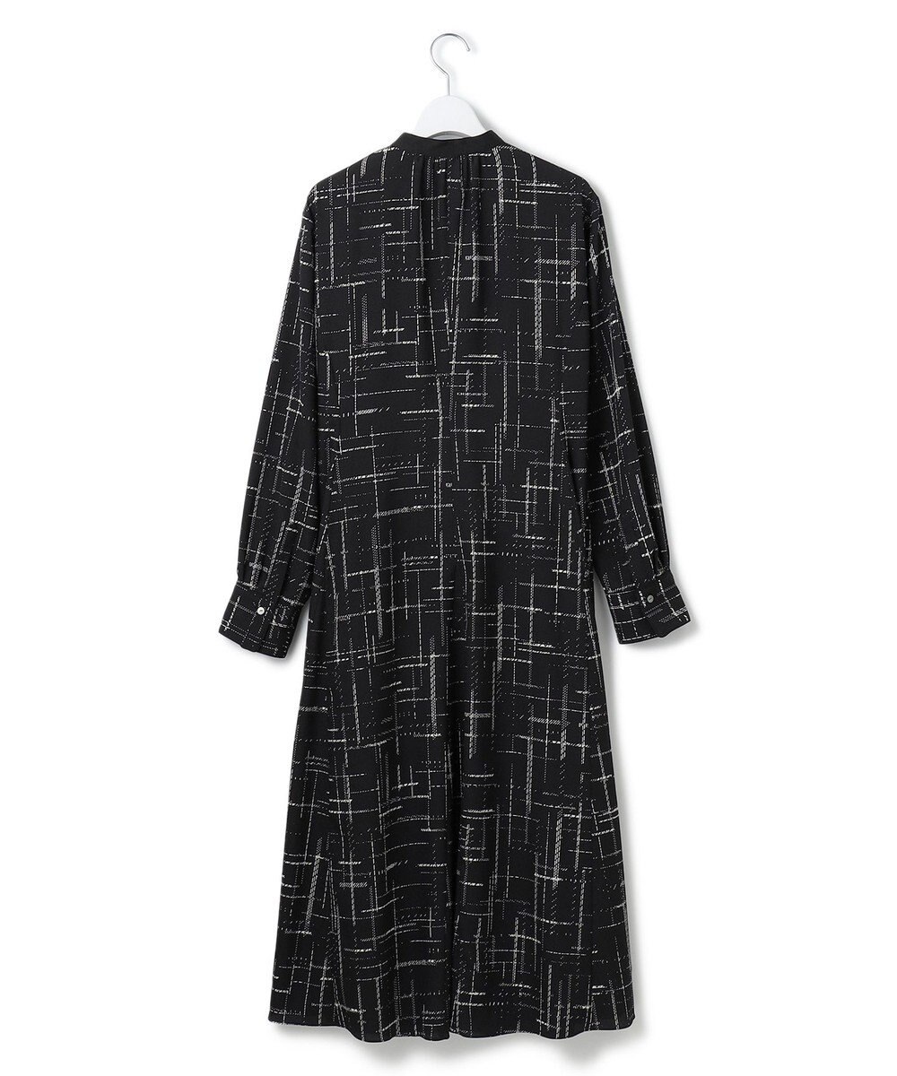 23区 【洗える】モノクロトーンプリント ワンピース 