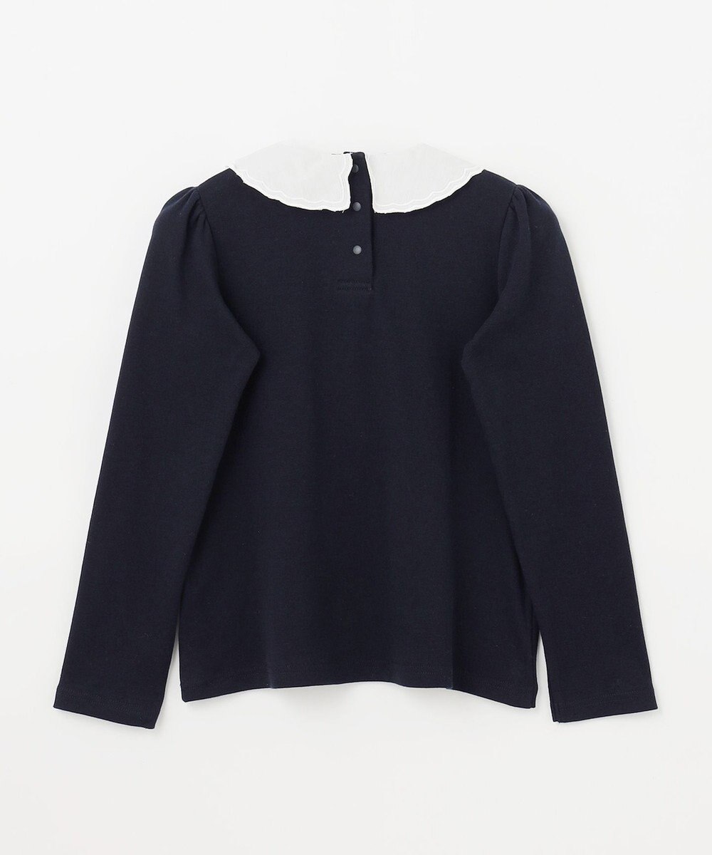 ANY KIDS 襟 刺繍 カットソー 