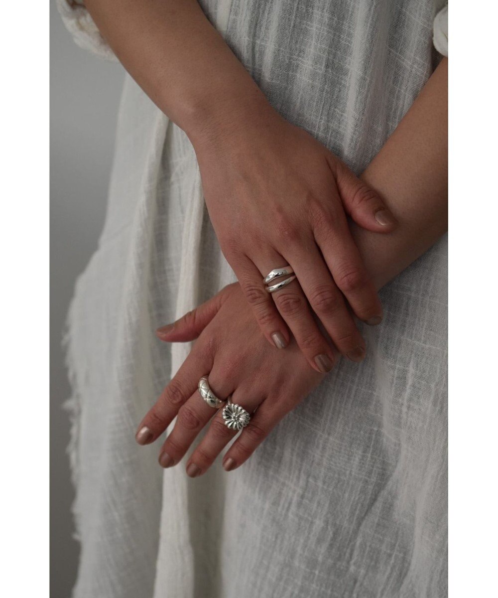 yoaa シルバー925 ダブル リング 