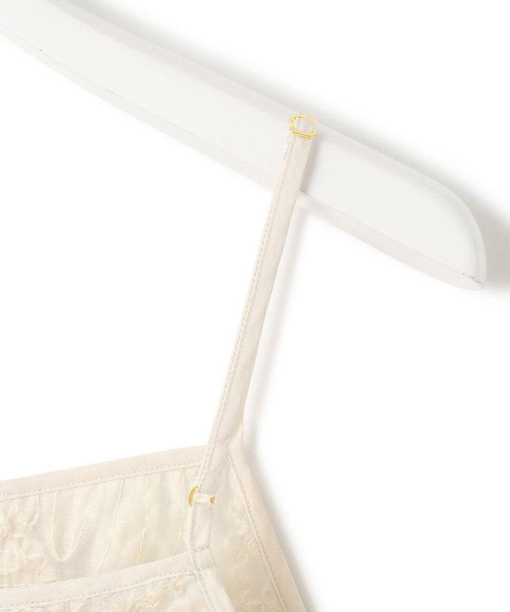 23区 L 【好評につき追加生産/洗える】リボンエンブロイダリー キャミソール 