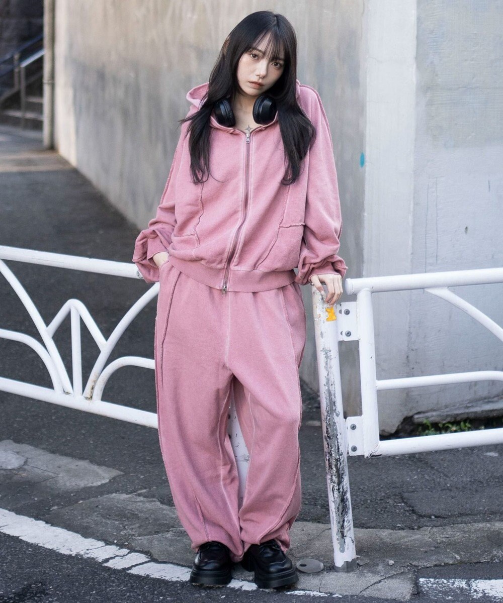 WEGO 【ユニセックス着用ITEM/MLサイズ展開】スウィッチングZIPパーカー 