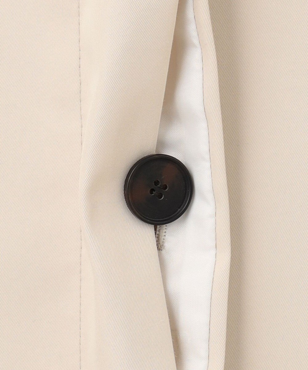 23区 コットンポリエステルギャバジン ステンカラーコート 