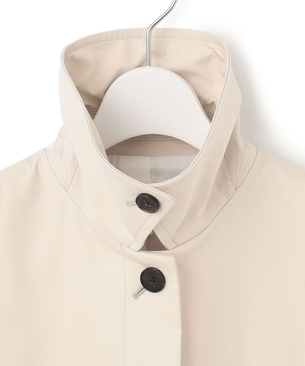 23区 コットンポリエステルギャバジン ステンカラーコート 