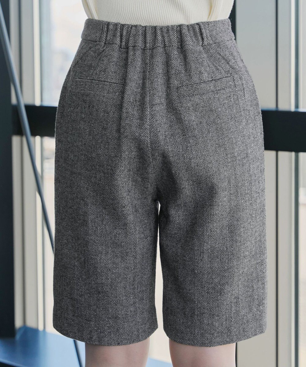 Tiaclasse 【洗える】ウール調キュロットパンツ 