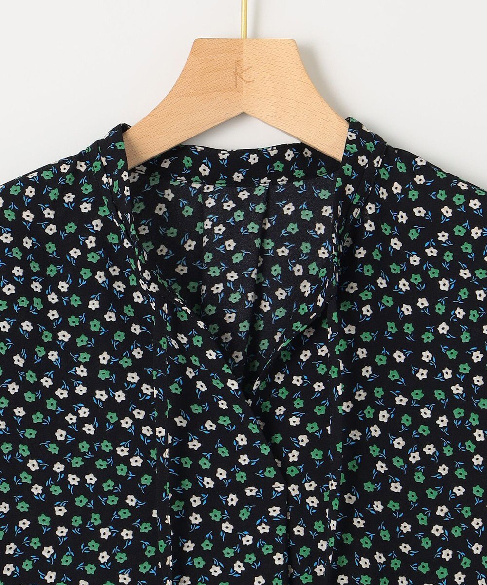 組曲 【洗える】プティフラワージョーゼットシフォン ブラウス 